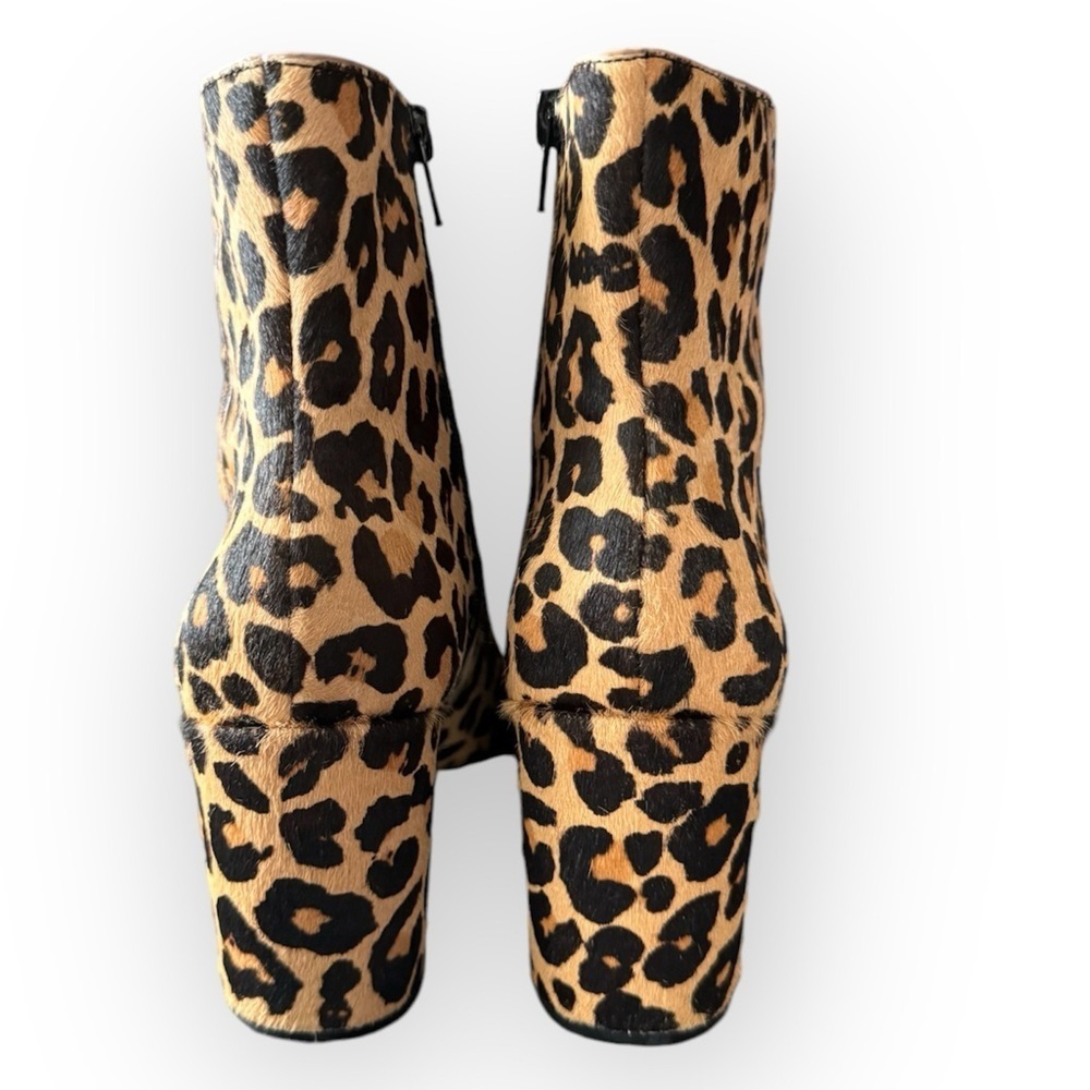 INC International Concepts trendy Leopard print boots heels Women’s Size 8.5 - Picture 7 of 8
